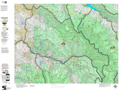 Colorado Unit 36 Land Ownerhship with Elk Concentrations, the Hybrid Preview 1