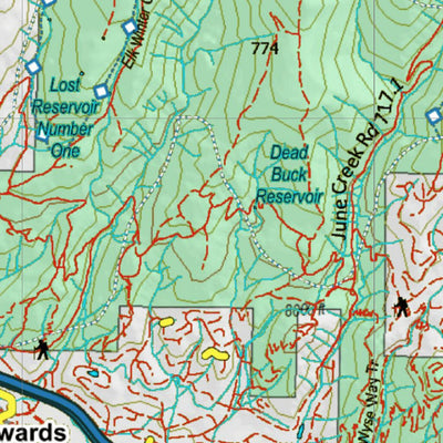 Colorado Unit 36 Land Ownerhship with Elk Concentrations, the Hybrid Preview 3