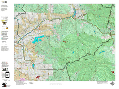 Colorado Unit 53 Land Ownerhship with Elk Concentrations, the Hybrid Preview 1