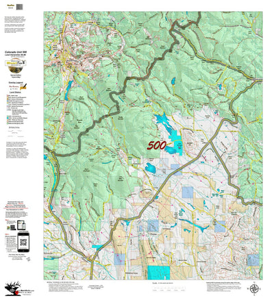 Colorado Unit 500 Land Ownerhship with Elk Concentrations, the Hybrid Preview 1