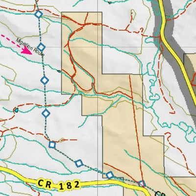 Colorado Unit 181 Land Ownerhship with Elk Concentrations, the Hybrid Preview 2