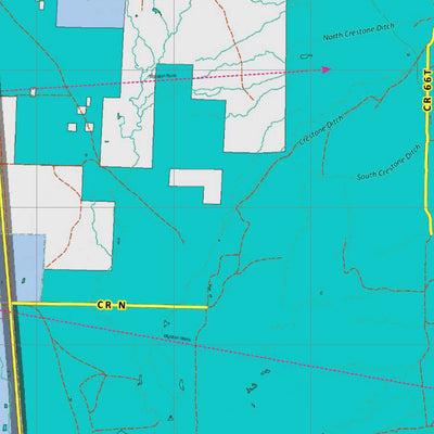 Colorado Unit 82 Land Ownerhship with Elk Concentrations, the Hybrid Preview 2