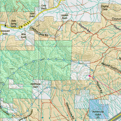 Colorado Unit 82 Land Ownerhship with Elk Concentrations, the Hybrid Preview 3
