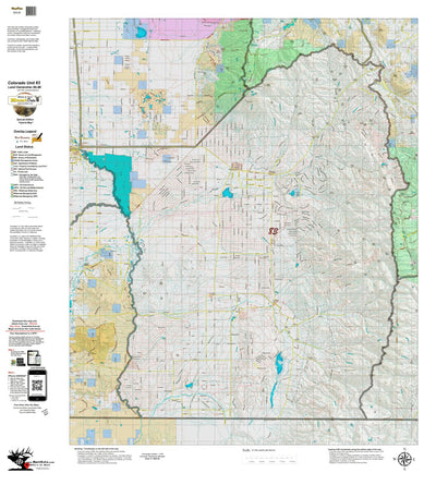 Colorado Unit 83 Land Ownerhship with Elk Concentrations, the Hybrid Preview 1
