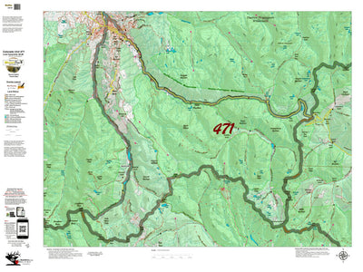 Colorado Unit 471 Land Ownerhship with Elk Concentrations, the Hybrid Preview 1