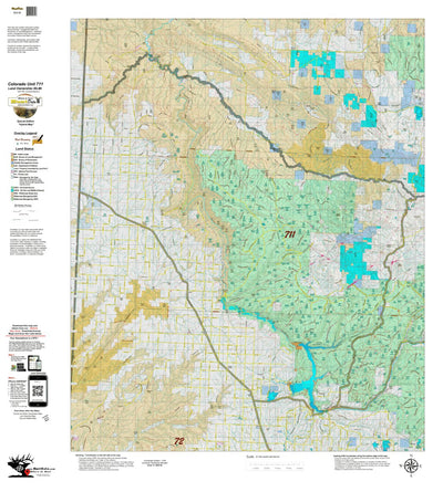 Colorado Unit 711 Land Ownerhship with Elk Concentrations, the Hybrid Preview 1