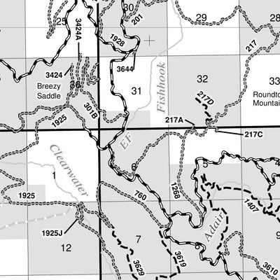 Idaho Panhandle NF - St Joe NF MVUM 2021 (Backside) Preview 3