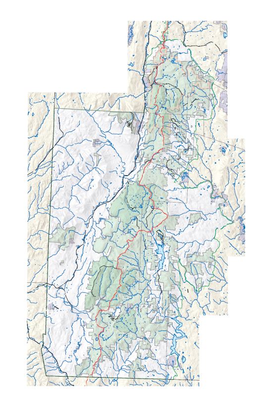 Green Mountain Finger Lakes NF Forest Visitor Map - Green Mtn
