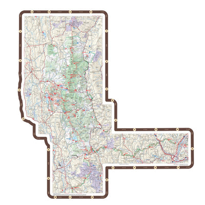 Green Mountain Finger Lakes NF Forest Visitor Map - Green Mtn North Preview 1