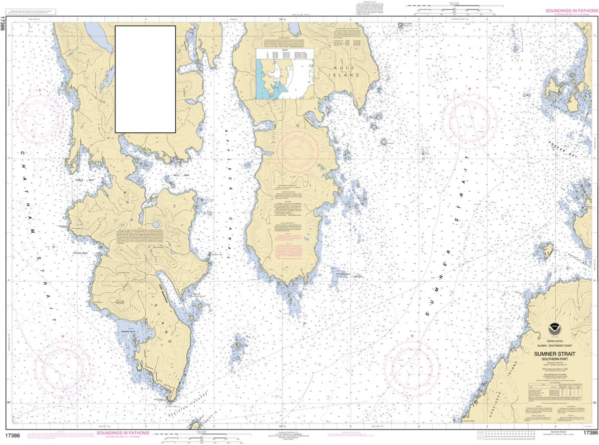 Sumner Strait Southern Part Map by National Oceanographic & Atmospheric ...