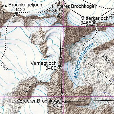 Sommerkarte Hochvernagtspitze/Wildspitze 2023 1:25.000 Preview 2