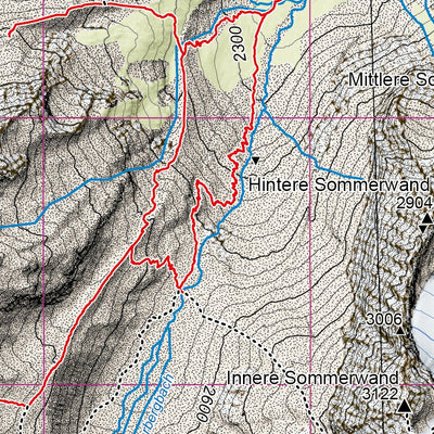Sommerkarte Ruderhofspitze 2023 1:25.000 Preview 2