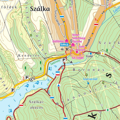 Szekszárdi-dombság, Geresdi-dombság turista, biciklis térkép, Tourist & Biking Map; Preview 2