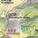 Kuju-san 久住山 Hiking Map (Kyushu, Japan) 1:25,000 Preview 3