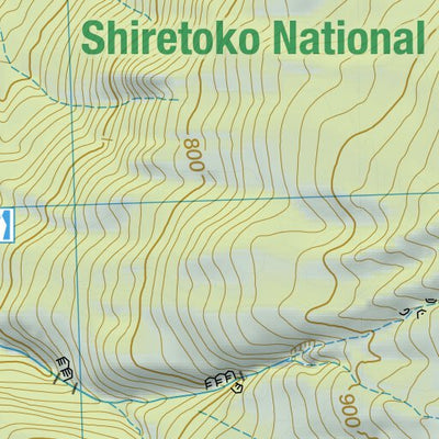 Rausu-dake 羅臼岳 Hiking Map (Hokkaido, Japan) 1:25,000 Preview 2
