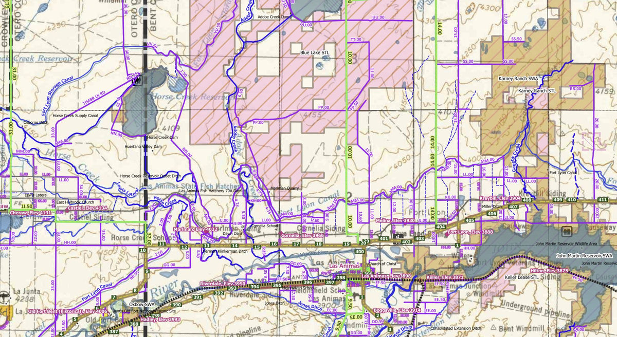 Lamar, CO Topographic Map for Navigation and Recreation by 3D Geologic ...