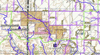 La Junta, CO Topographic Map for Navigation and Recreation (250K Quad) Preview 3