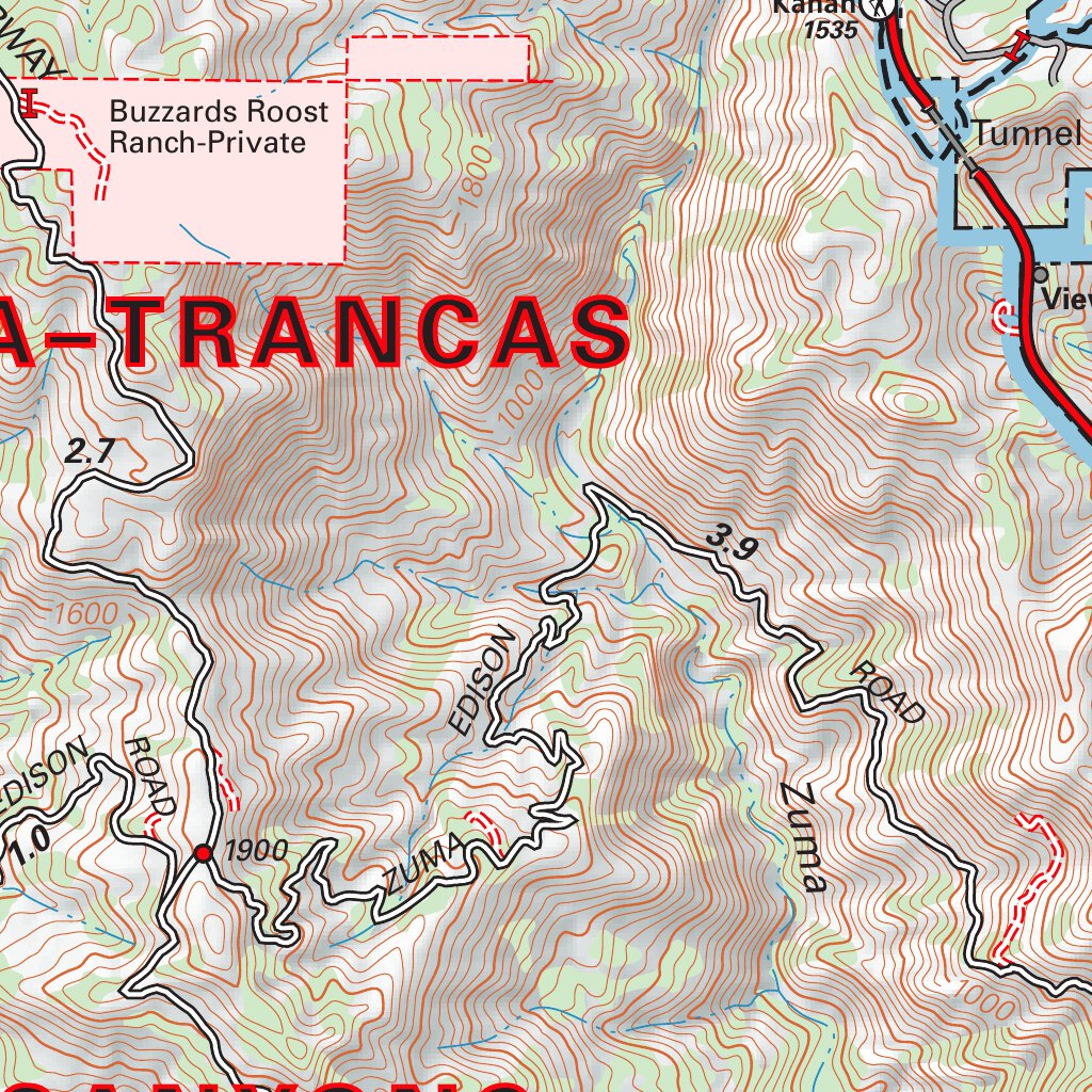 Zuma-Trancas Canyons Map by Tom Harrison Maps | Avenza Maps