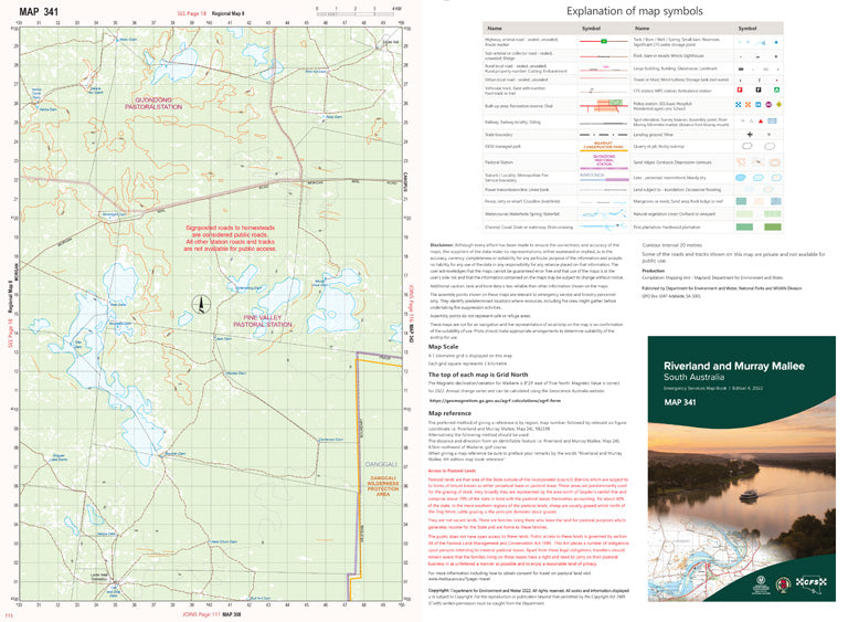 Riverland and Murray Mallee Map 341 by Mapland - Department for ...