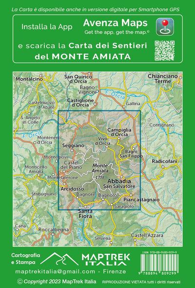 Monte Amiata Carta dei Sentieri Ed. 2023 Preview 2