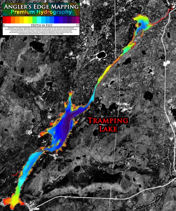 AEM Tramping Lake (Bundle) Map by Angler's Edge Mapping | Avenza Maps