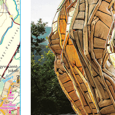 Cserhát turista-, biciklis térkép tourist, biking map Preview 3