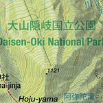 Dai-sen 大山 Hiking Map (Chugoku, Japan) 1:25,000 Preview 2