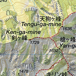 Dai-sen 大山 Hiking Map (Chugoku, Japan) 1:25,000 Preview 3