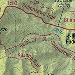 Futamata-yama 二股山 Hiking Map (Kanto, Japan) 1:20,000 Preview 2