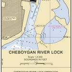 Inland Route Michigan Cheyboygan River Lock 3 Inset Preview 1