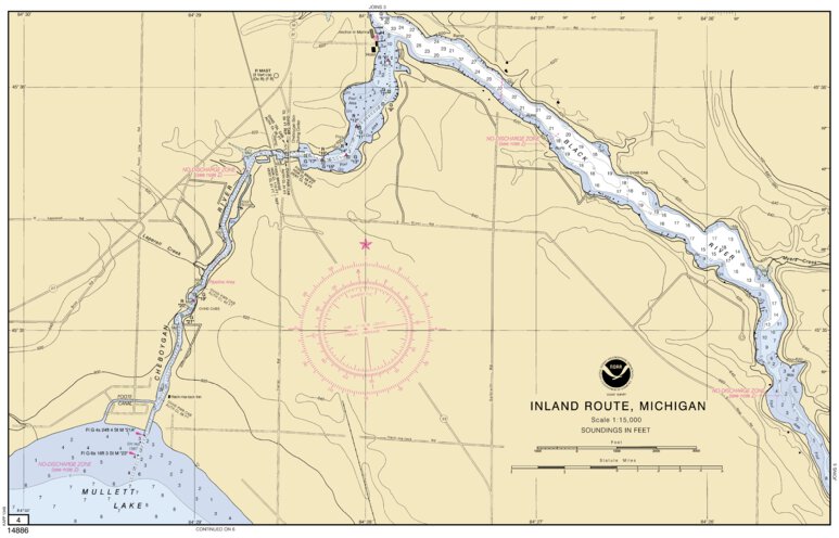 Inland Route (4) Map by National Oceanographic & Atmospheric ...