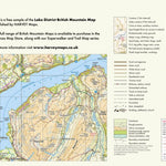 FREE SAMPLE British Mountain Map Preview 1