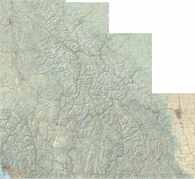 British Columbia Southeast Landscape Map Preview 1