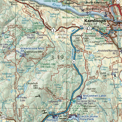 British Columbia Southeast Landscape Map Preview 3
