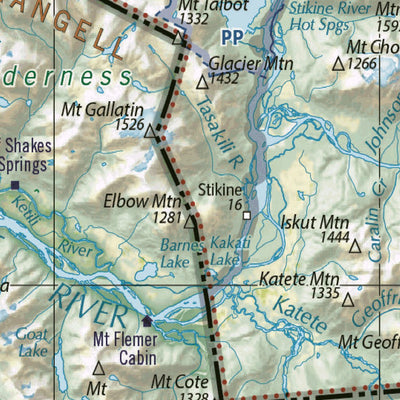 British Columbia Northwest Landscape Map Preview 3