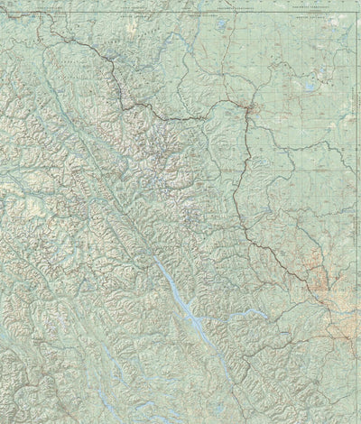 British Columbia Northeast Landscape Map Preview 1
