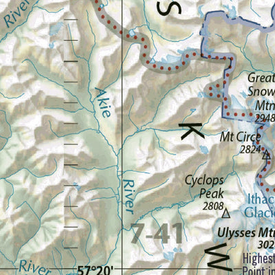 British Columbia Northeast Landscape Map Preview 2