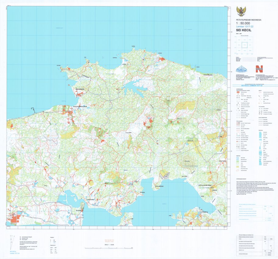 Sei Kecil (1017-22) Map by Badan Informasi Geospasial | Avenza Maps
