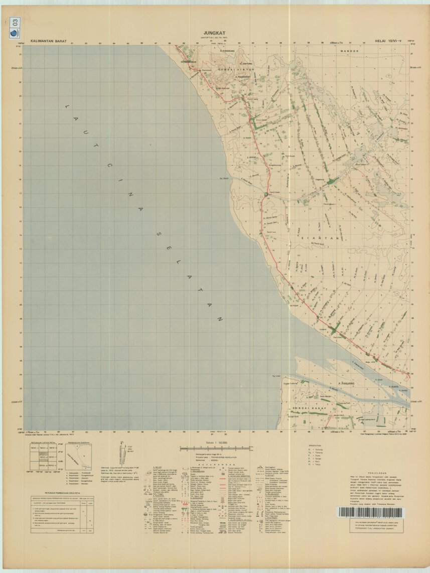 Jungkat (1316-31) Map by Badan Informasi Geospasial | Avenza Maps