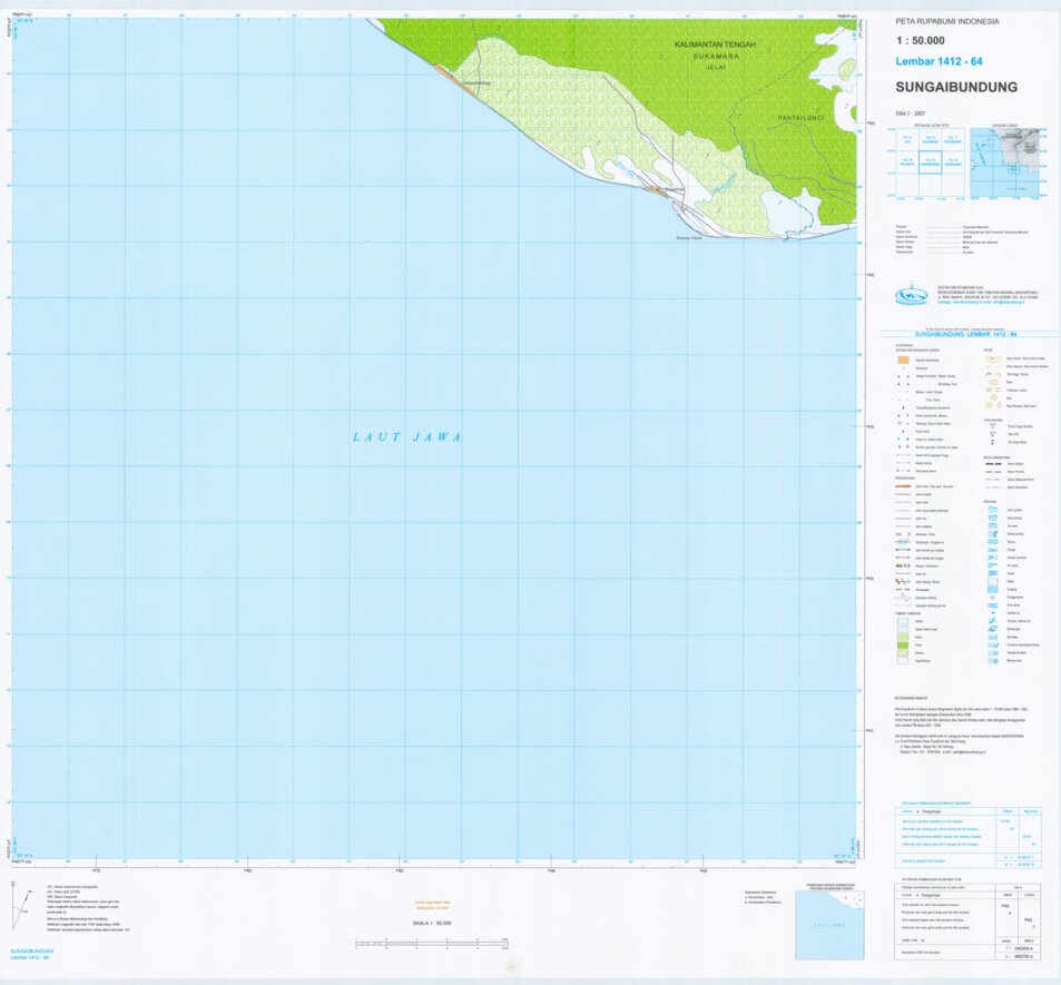 Sungaibundung (1412-64) Map by Badan Informasi Geospasial | Avenza Maps