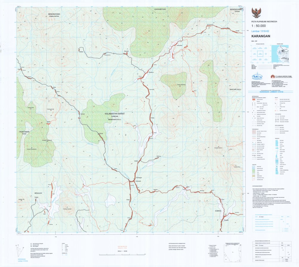 Karangan (1316-62) Map by Badan Informasi Geospasial | Avenza Maps