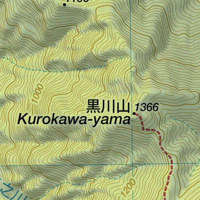 Ishizuchi-san 石鎚山 Hiking Map (Shikoku, Japan) 1:25,000 Preview 3