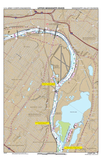 Chart 12 - Upper Mississippi River Miles 841-834 Preview 1