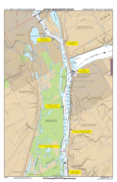 Chart 16 - Upper Mississippi River Miles 814-808 Preview 1