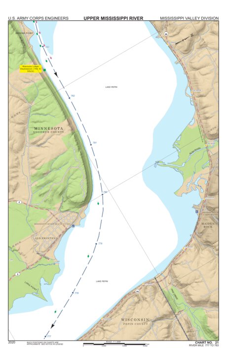Chart 21 - Upper Mississippi River Miles 783-777 Preview 1