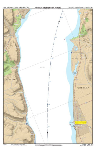 Chart 23 - Upper Mississippi River Miles 772-767 Preview 1