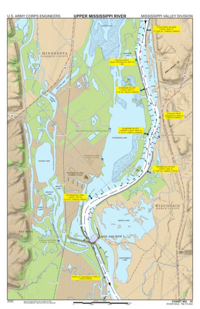 Chart 18 - Upper Mississippi River Miles 802-796 Preview 1