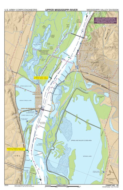 Chart 65 - Upper Mississippi River Miles 538-533 Preview 1