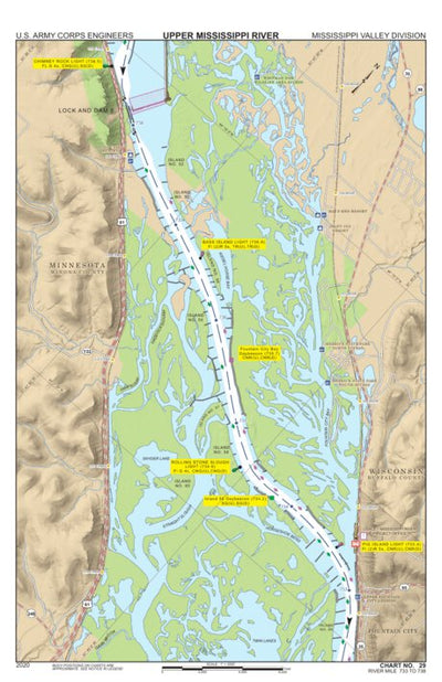 Chart 29 - Upper Mississippi River Miles 738-733 Preview 1