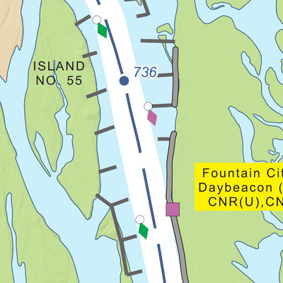 Chart 29 - Upper Mississippi River Miles 738-733 Preview 2